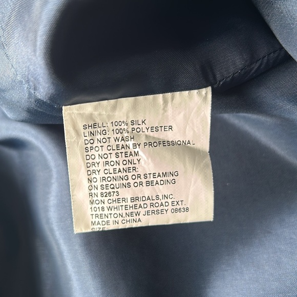 Social Occasions by Mon Cheri Silk Dress and Jacket - Picture 11 of 12